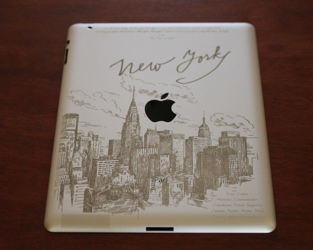 Cityscape iPad Engraving