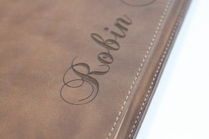 Custom Engraved iPad Case - Faux Suede Skin