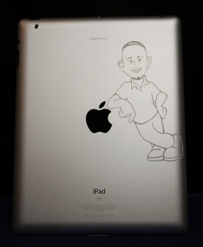 Custom engraved iPad 2