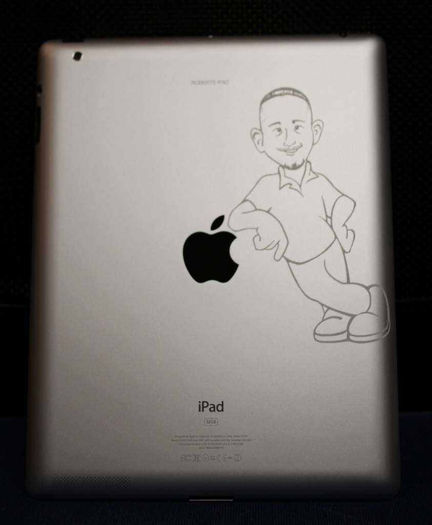 Custom engraved iPad 2