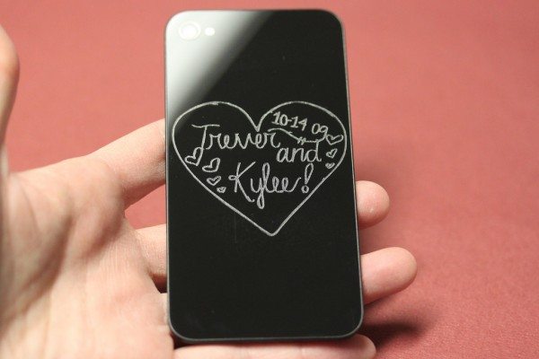 Engraved iPhone 4 back