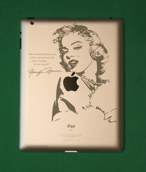 Marilyn iPad Engraving