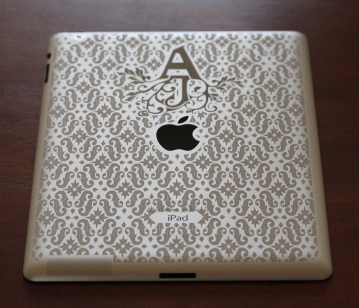 Patterned iPad Engraving