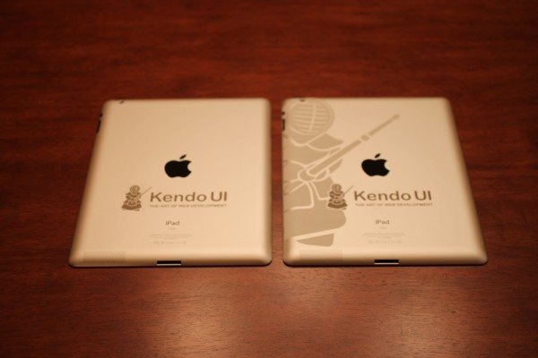 Two color iPad Engraving