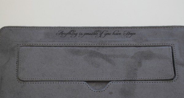 Inscription on inside of iPad Case