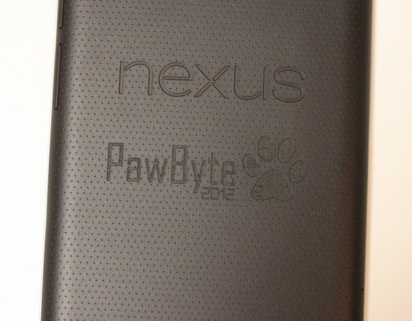 Logo on Nexus 7 Tablet