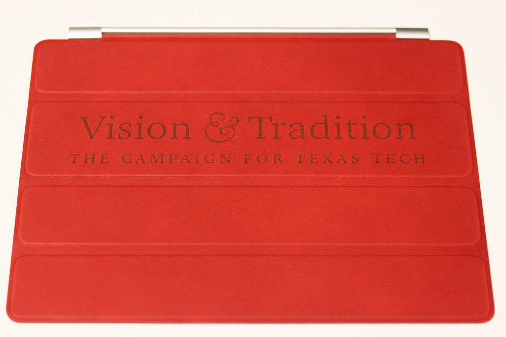 Red Leather Smart Cover - In A Flash Laser - iPad Laser Engraving, Boutique Printing, Laser ...