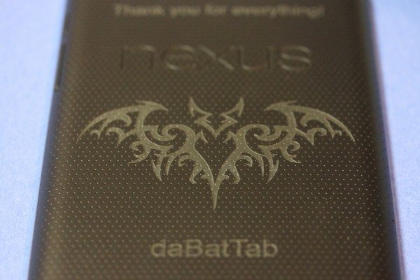 daBatTab - Laser Engraved Nexus 7