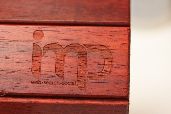 Laser-engraved Wooden iPad Cover with Logo