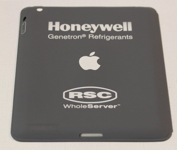 Logos added to Dark Gray iPad Smart Case