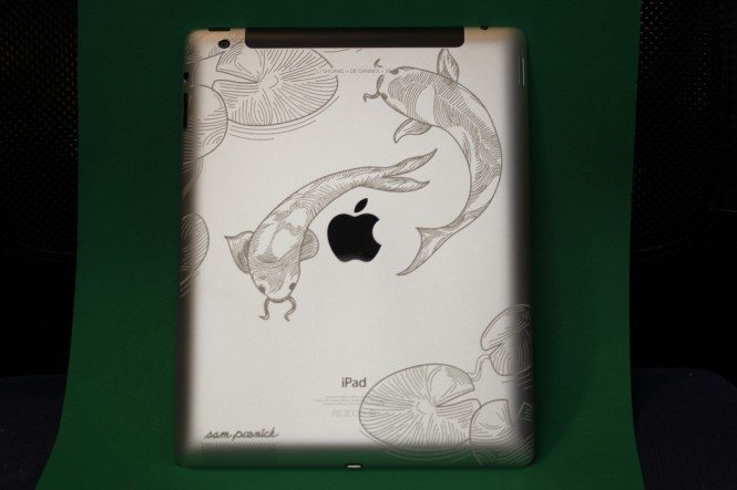 Koi Engraving on iPad
