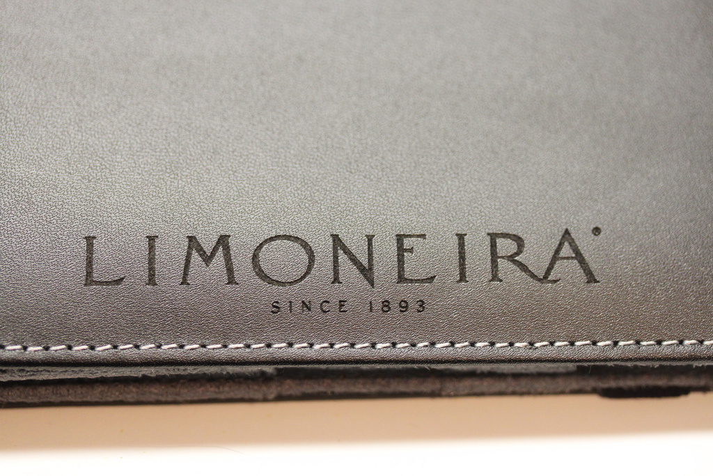 Laser engraved logo on iPad case