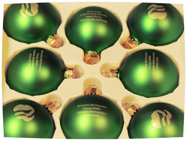 Lasered glass balls
