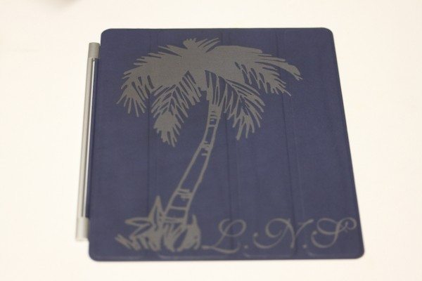 Custom Navy Leather Smart Cover