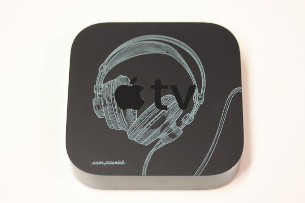 Laser engraved Apple TV