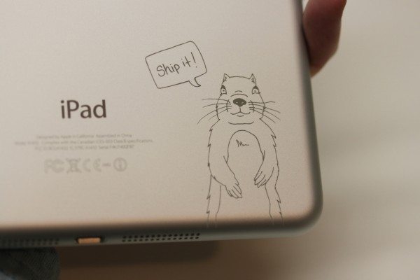 Laser engraved iPad mini