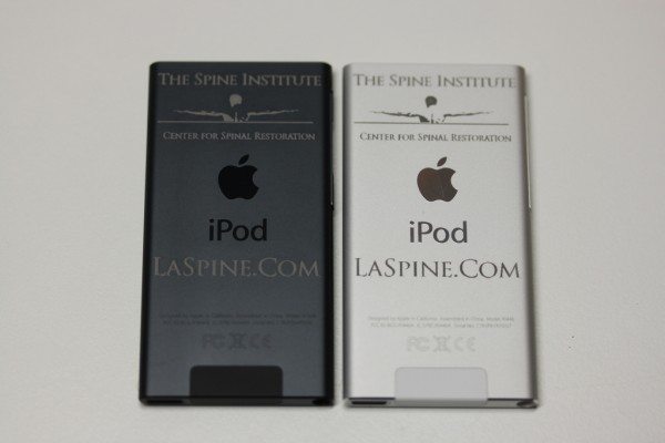 Laser engraved iPod Nanos