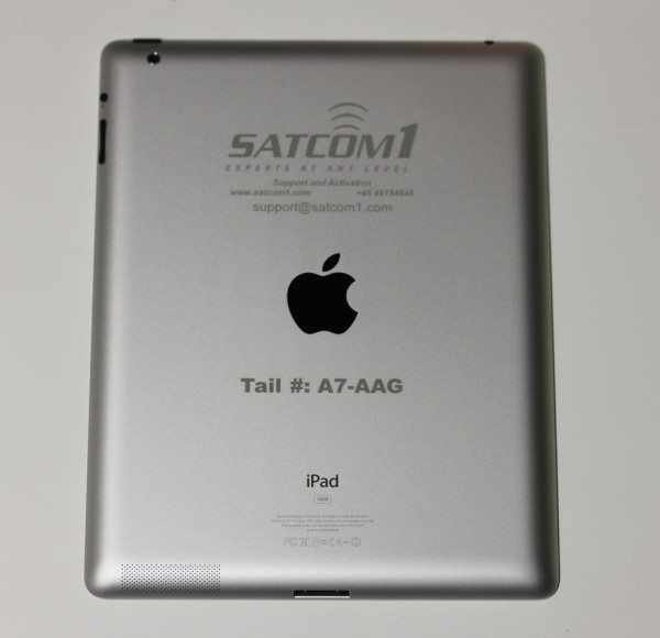 Tail Number iPad Engraving