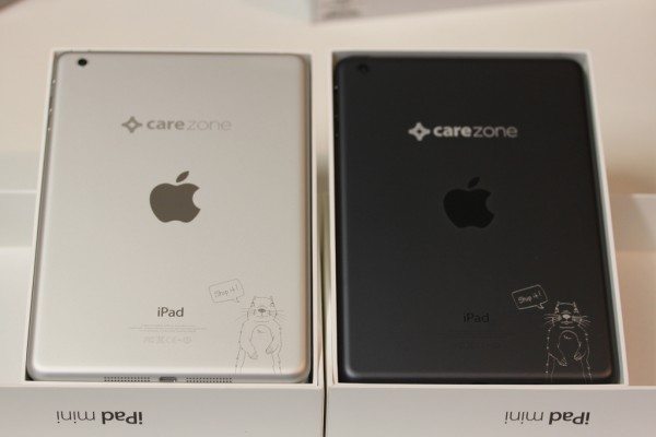 White and Black iPad minis for CareZone