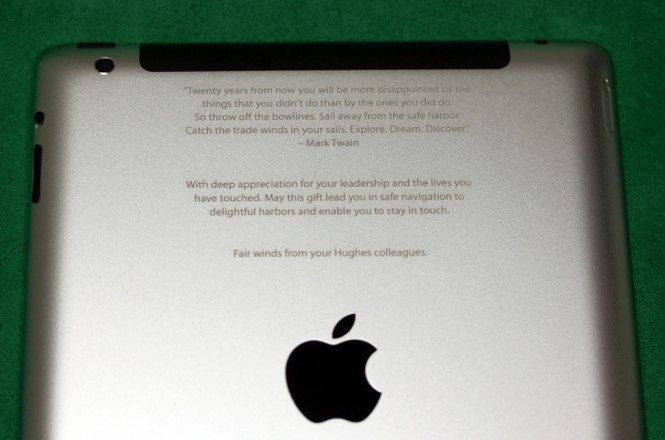 iPad Inscription