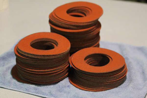 Custom laser-cut silicone foam gaskets