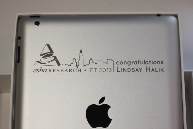 Congratulatory iPad Engraving