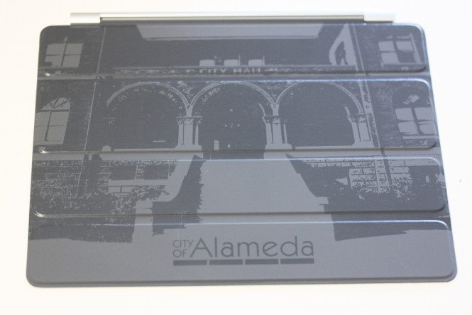 Custom Engraved Dark Gray iPad Smart Cover