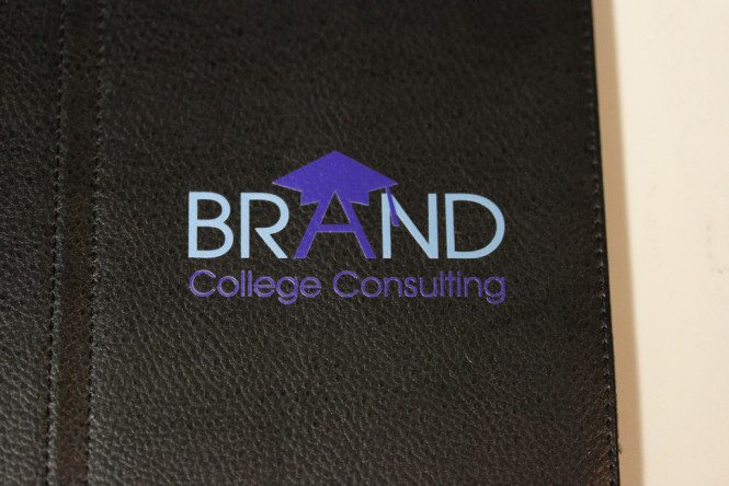 Color Marked Logo on Leather iPad Case