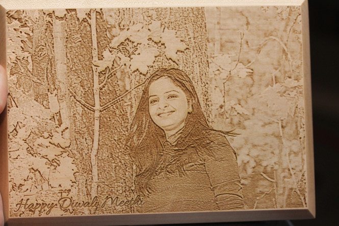 Engraved Photo on Wood