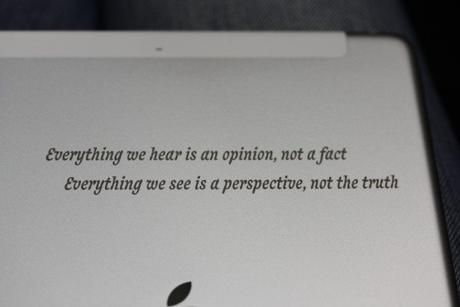 Quote Laser Engraved on iPad Air