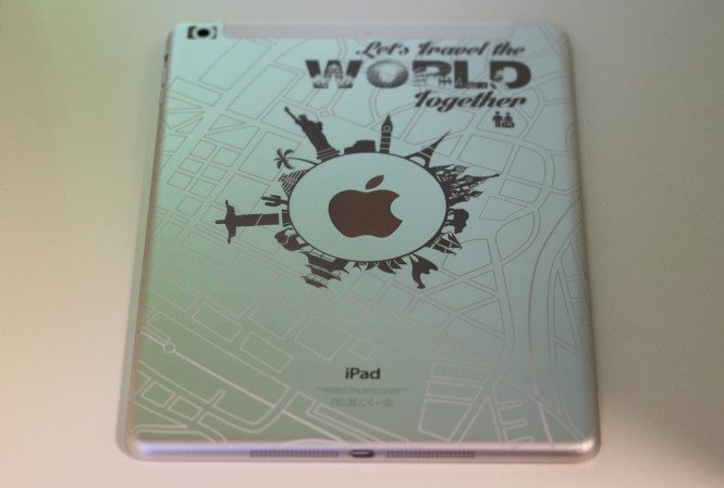 Two-color iPad Air Engraving