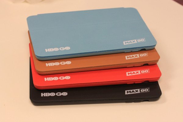 White logo on Leather iPad Smart Cases for HBO Go