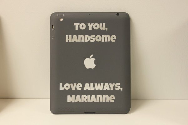 Custom Message iPad SmartCase