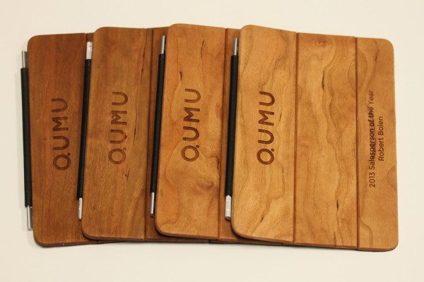 Engraved Wooden iPad mini Cover