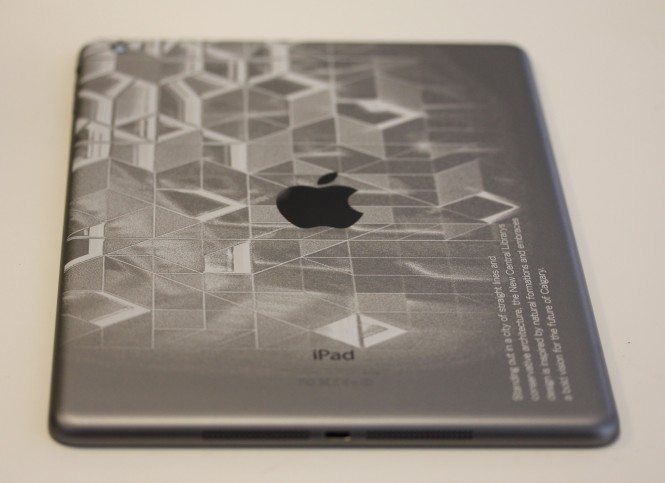 Space Gray iPad Air Engraving