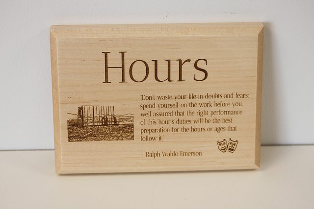 Engraved Maple Plaque