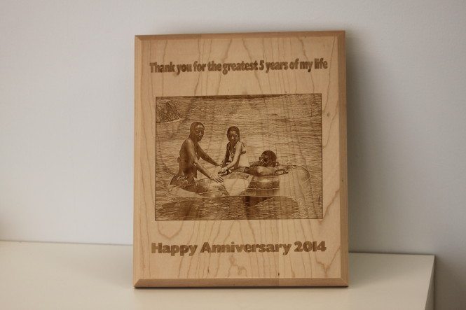 Wood Gift for 5 Year Anniversary