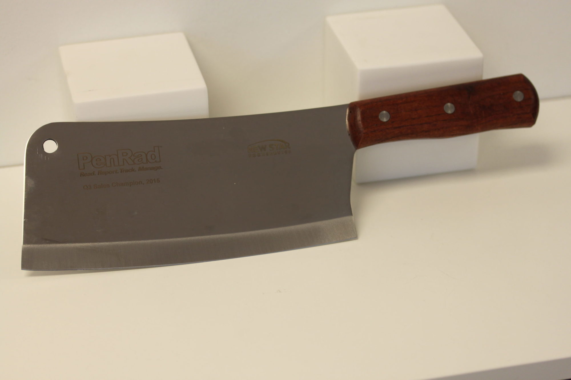 Laser Engraved Cleaver Knife
