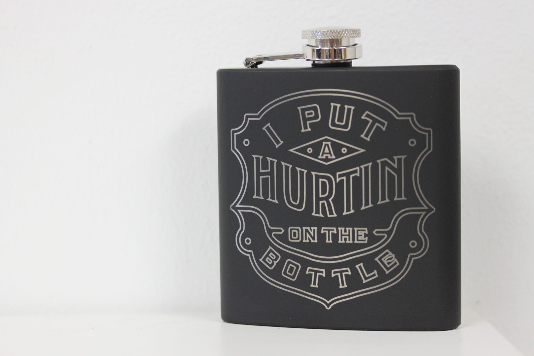 Laser Etched Band Flask