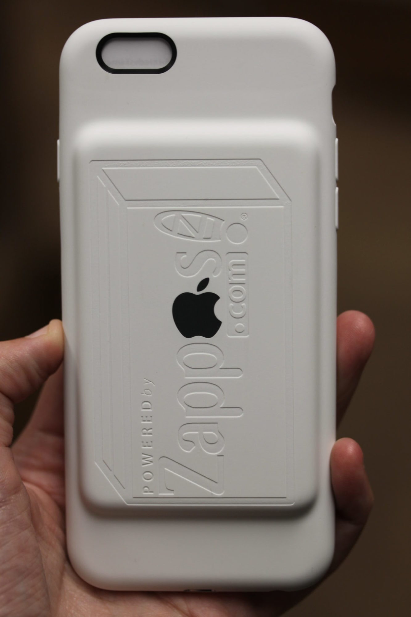 Zappos White iPhone Battery Case