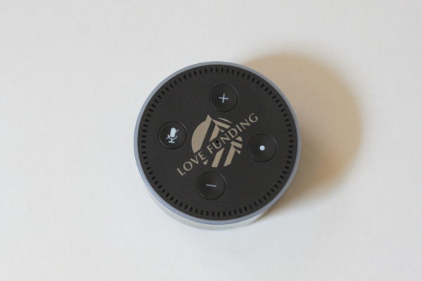 Branded Echo Dot - Laser Etching