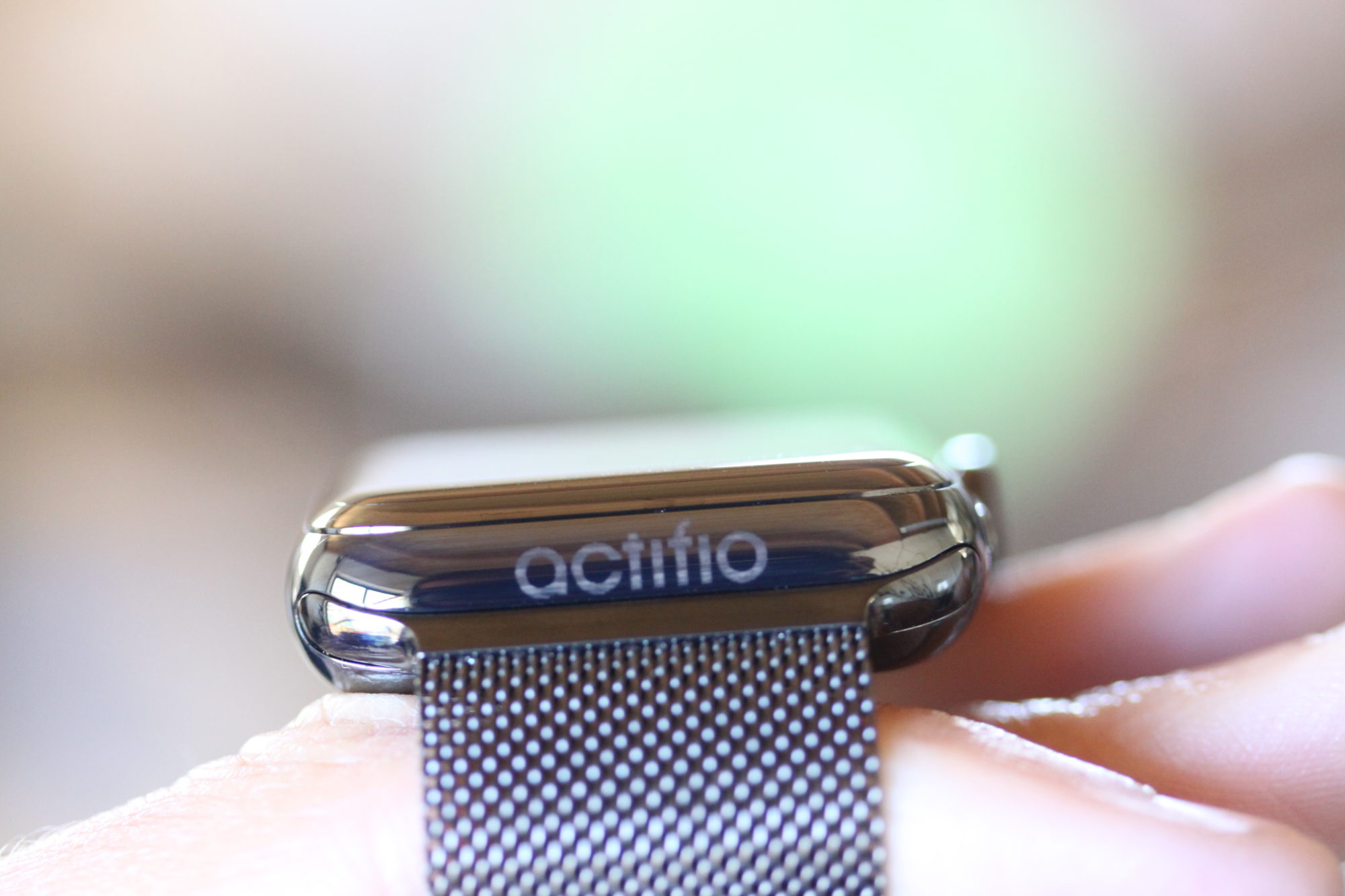 Engraved Stainless Steel Apple Watch