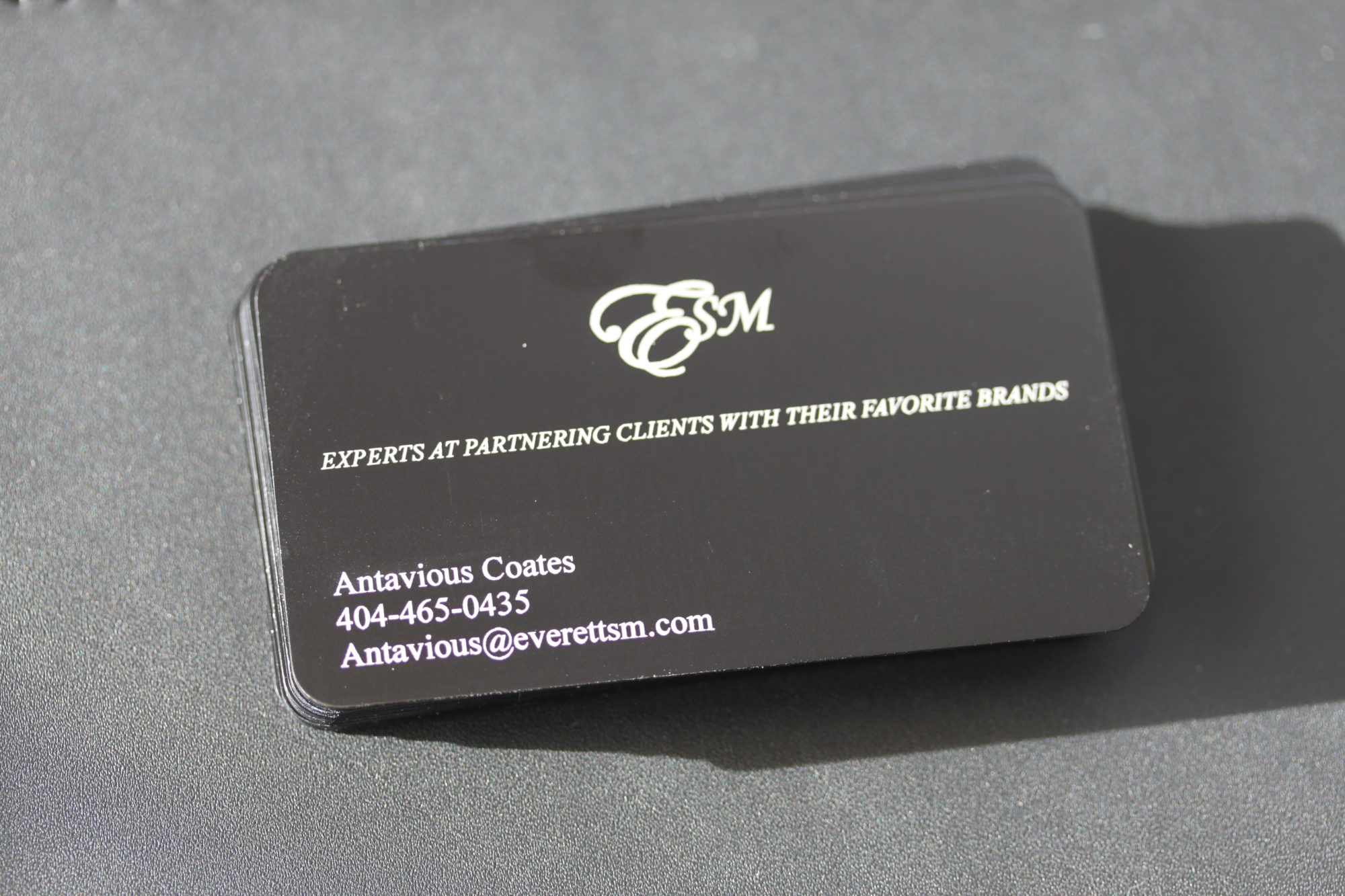 Laser Engraved Metal Business Card