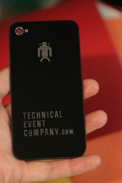 Laser etched iPhone back for 4S